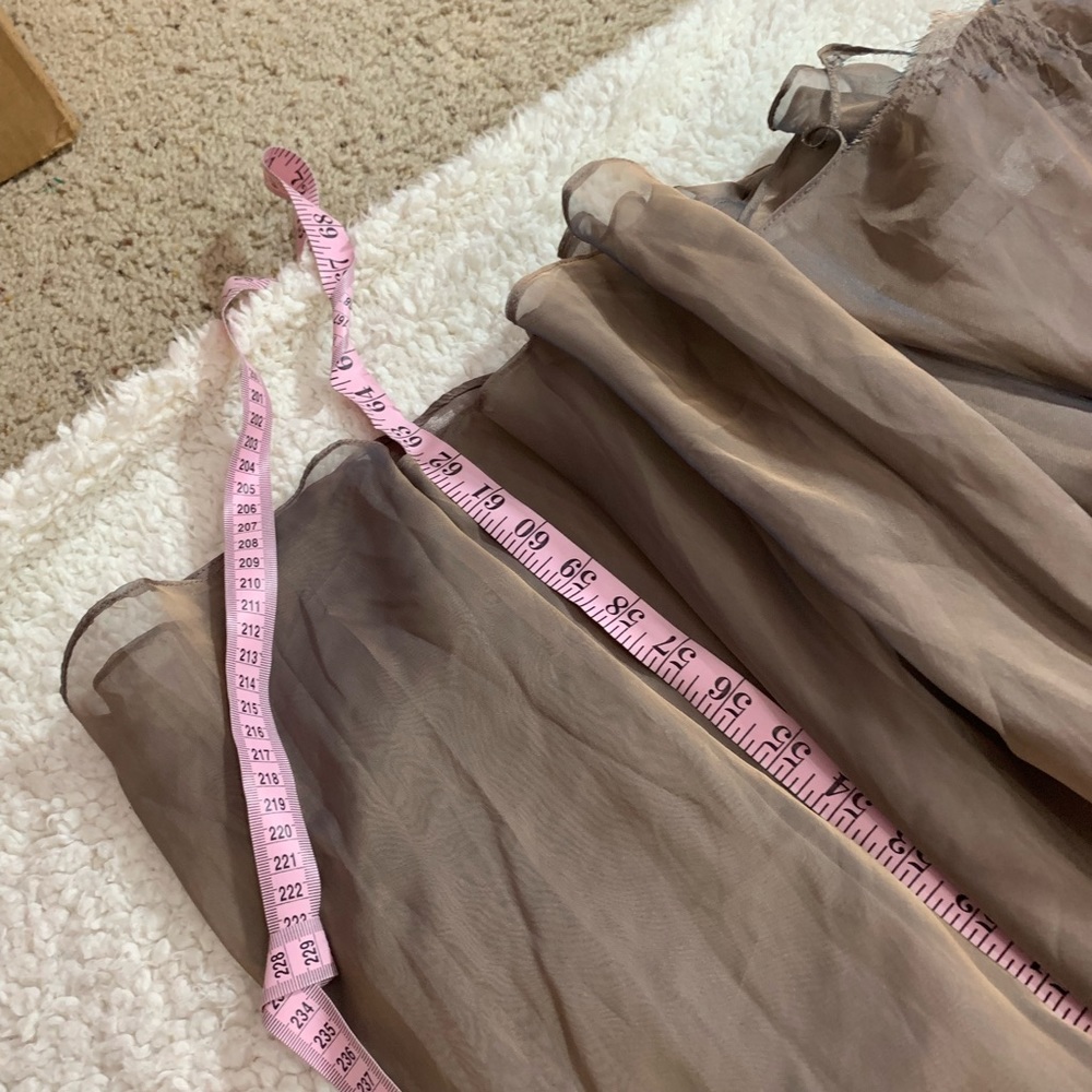 La femme ballgown embellished lace satin cocoa - Picture 6 of 8